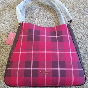 Kate Spade Plaid Shoulder Bag